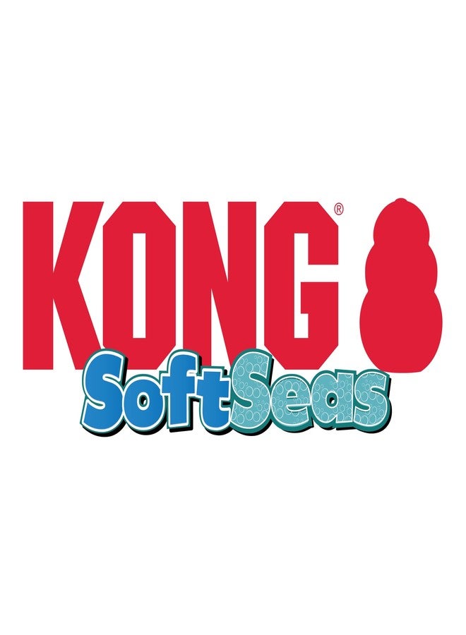 KONG SoftSeas Dog Toy – Plush Squeaky & Crinkle Toy for Dogs, Soft Thick Fabric, Ideal for Cuddling & Indoor Play (Large, Octopus/Turtle Combo) - Image 5